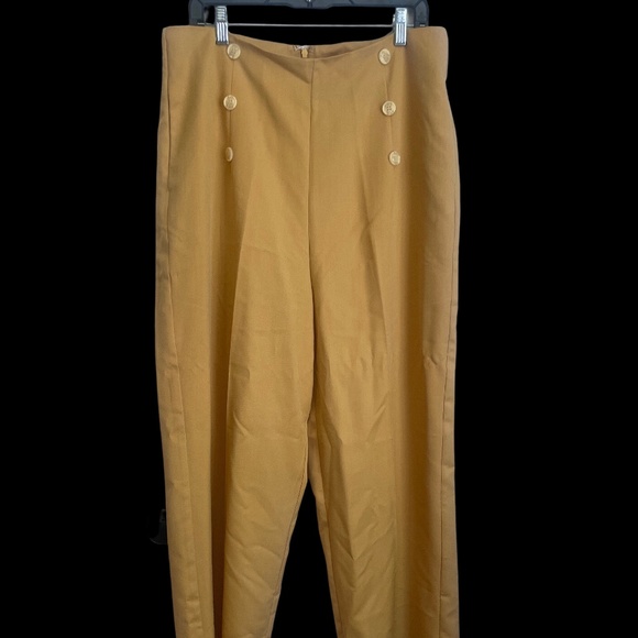 Royal Monk High Wasted Trousers XL Mustard Yellow - Picture 1 of 3